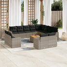 Modulaire tuinbankset met beige materiaal en gepoedercoat staal - Grijs / 1 - Modulaire tuinbanken