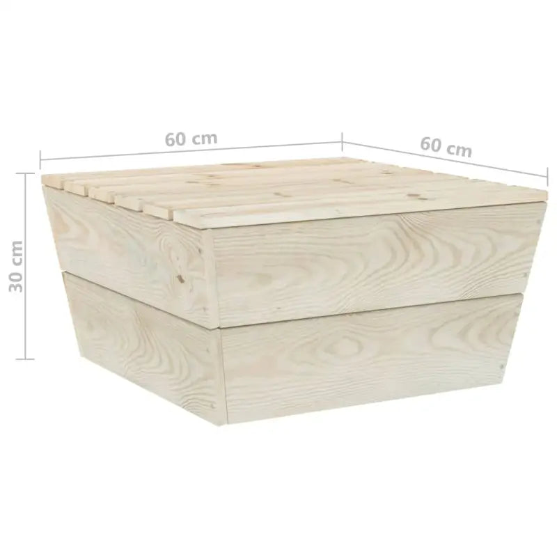 Modulaire tuinbankset met geïmpregneerd vurenhout voor buitengebruik - Modulaire tuinbanken