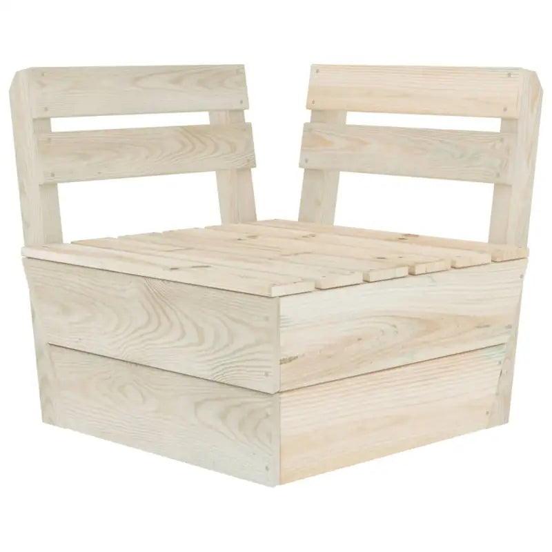 Modulaire tuinbankset met geïmpregneerd vurenhout voor buitengebruik - 1 / Hoekbank - Modulaire tuinbanken