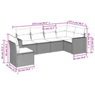 Modulaire tuinbankset met waterdichte tas in beige materiaal - Modulaire tuinbanken