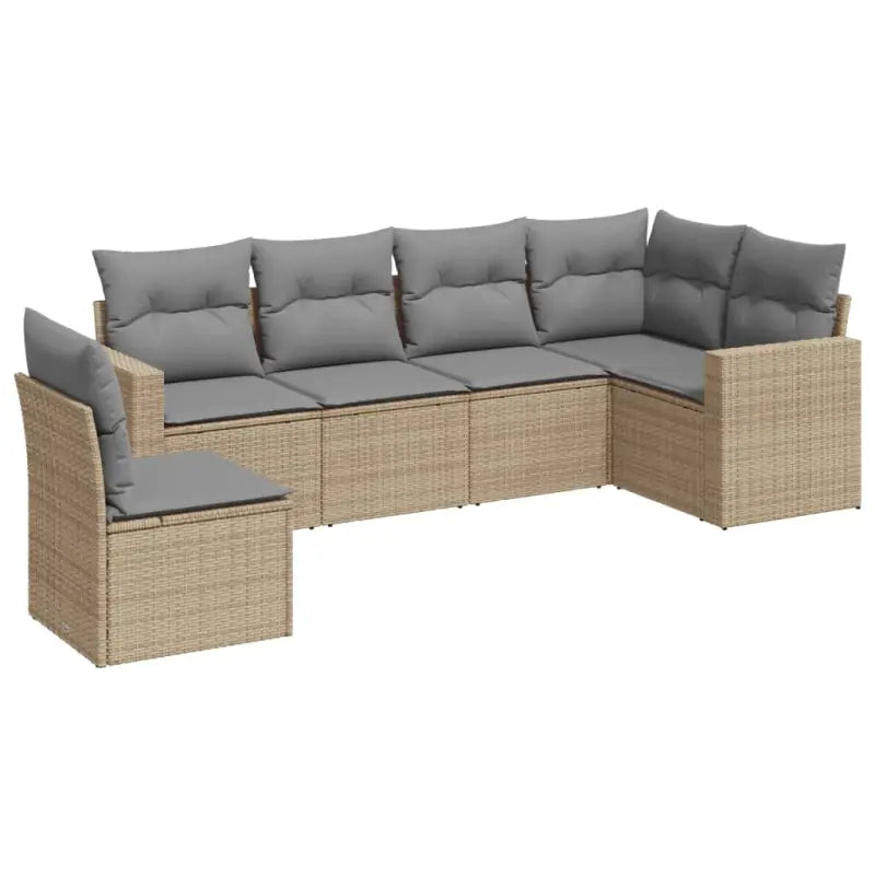 Modulaire tuinbankset met waterdichte tas in beige materiaal - Modulaire tuinbanken