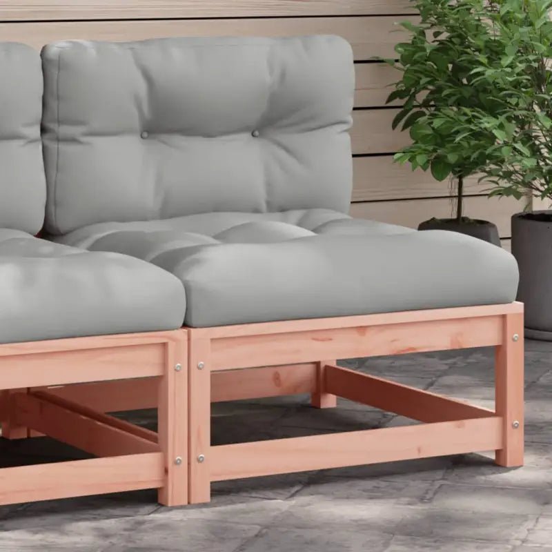 Modulaire tuinbankset van massief grenenhout voor comfortabel buitenleven - Natuurlijk douglashout / 1 / Stoel
