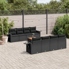 Modulaire tuinbankset van zwart gepoedercoat staal voor buiten genieten - Zwart / 1 - Modulaire tuinbanken