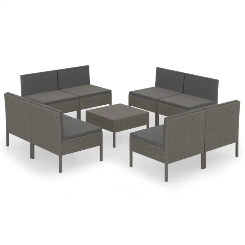 Modulaire tuinset met voetensteun en tafel voor ultiem ontspanning - Tuinsets