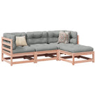 Modulaire tuinset van massief grenenhout voor een comfortabele zitervaring - Natuurlijk douglashout - Tuinsets