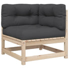 Modulaire tuinset van massief grenenhout voor een comfortabele zitervaring - Tuinsets