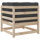 Modulaire tuinset van massief grenenhout voor een comfortabele zitervaring - Tuinsets
