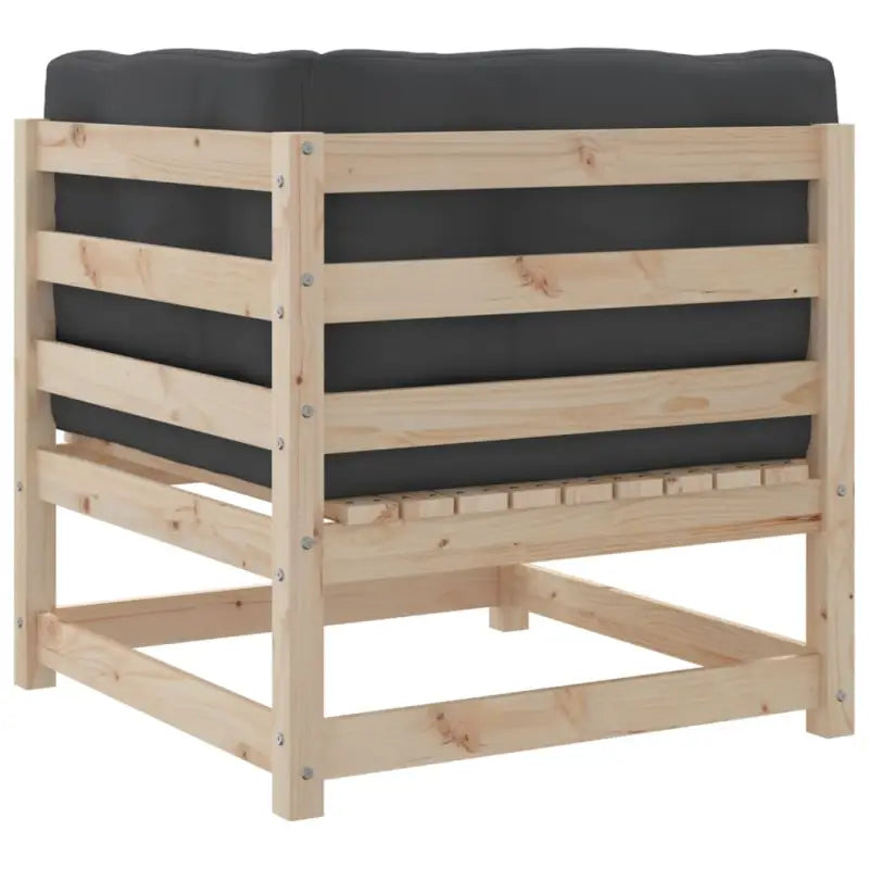 Modulaire tuinset van massief grenenhout voor een comfortabele zitervaring - Tuinsets