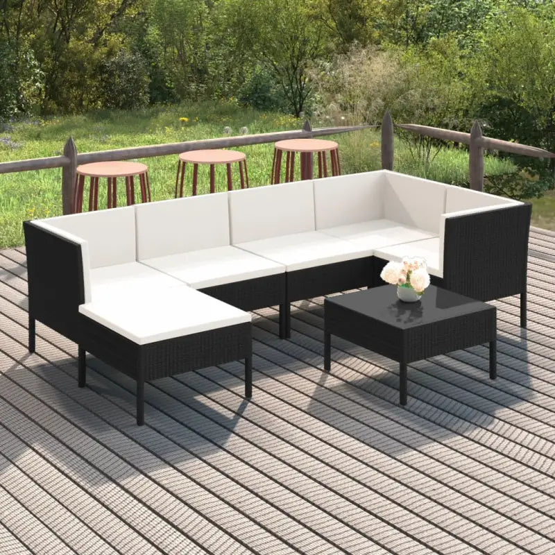 Modulaire tuinset voor een comfortabele en gezellige buitenruimte - 3x hoek + 2x midden + 2x voetensteun - Tuinsets