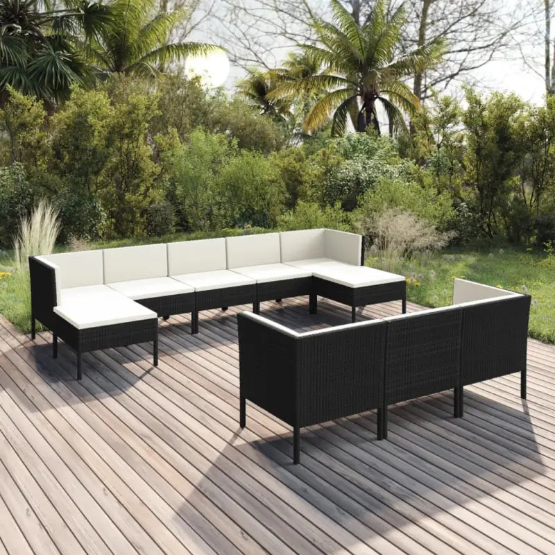 Modulaire tuinset voor een comfortabele en gezellige buitenruimte - 4x hoek + 4x midden + 2x voetensteun - Tuinsets
