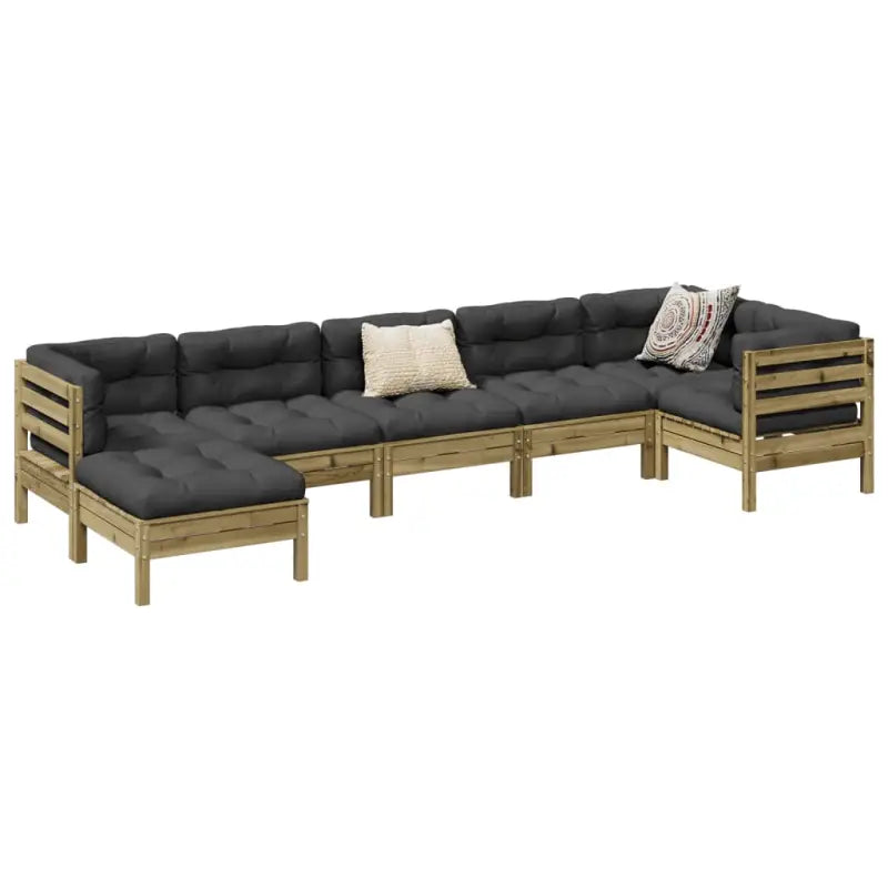 Modulaire tuinset voor een comfortabele zitervaring en ideale afmetingen zitting - Tuinsets