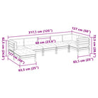 Modulaire tuinset voor een comfortabele zitervaring en ideale afmetingen zitting - Tuinsets