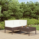 Modulaire tuinset voor een gezellige en ontspannende buitenruimte - Bruin - Tuinsets