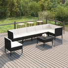 Modulaire tuinset voor gezellige en ontspannende buitenmomenten - 3x hoek + 4x midden + voetensteun - Tuinsets