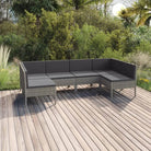 Modulaire tuinset voor ontspannen zomerdagen en gezellige bijeenkomsten - 2x hoek + 4x midden - Tuinsets