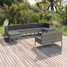 Modulaire tuinset voor ontspannen zomerdagen en gezellige bijeenkomsten - 2x hoek + 5x midden + 2x voetensteun