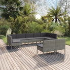 Modulaire tuinset voor ontspannen zomerdagen en gezellige bijeenkomsten - 2x hoek + 7x midden - Tuinsets