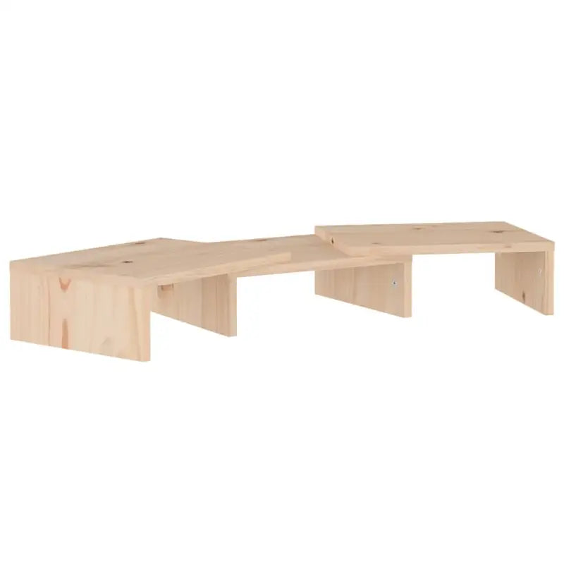 Monitorstandaard van massief grenenhout voor een elegante werkplek - Tv-meubels