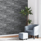 Mooie behang voor een stijlvolle en egale muur in je interieur - Zwart / 1 - Behang