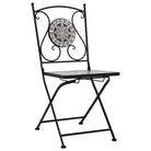 Mozaïek Bistroset met gepoedercoat ijzeren frame voor romantische tuinen - Tuinsets