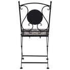 Mozaïek Bistroset met gepoedercoat ijzeren frame voor romantische tuinen - Tuinsets