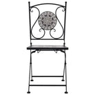 Mozaïek Bistroset met gepoedercoat ijzeren frame voor romantische tuinen - Tuinsets