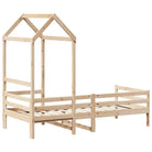Multi-inzetbare slaapbank van massief grenenhout met open zijdeur - Bedden & bedframes
