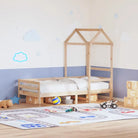 Multi-inzetbare slaapbank van massief grenenhout met open zijdeur - Naturel / 80 x 200 cm - Bedden & bedframes