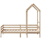 Multi-inzetbare slaapbank van massief grenenhout met open zijdeur - Bedden & bedframes