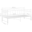 Multifunctioneel bedbank met afmetingen geschikt voor gasten en dagelijks gebruik - Wit - Bedden & bedframes