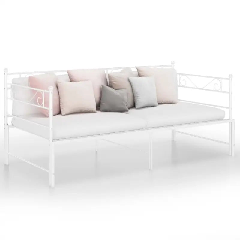 Multifunctioneel bedbank met comfortabele zithoogte en afmetingen bed - Wit - Bedden & bedframes