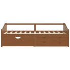 Multifunctioneel bedbank van massief grenenhout met praktische lade - Bedden & bedframes