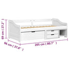 Multifunctioneel slaapbank met massief grenenhout en praktische kleine lade - Bedden & bedframes
