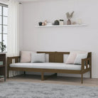 Multifunctioneel slaapbank van massief grenenhout voor gastenovernachtingen - Honingbruin / 90 x 190 cm - Bedden &