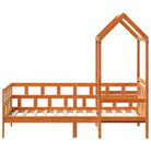 Multifunctioneel slaapbank van massief grenenhout met open zijdeur - Bedden & bedframes
