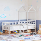 Multifunctioneel slaapbank van massief grenenhout met open zijdeur - Wit / 90 x 190 cm - Bedden & bedframes
