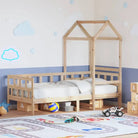 Multifunctioneel slaapbank van massief grenenhout met open zijdeur - Naturel / 90 x 200 cm - Bedden & bedframes