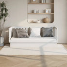 Multifunctioneel slaapbank van massief grenenhout voor slaapkamer en woonkamer - Wit / 75 x 190 cm - Bedden & bedframes