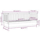Multifunctioneel slaapbank van massief grenenhout voor slaapkamer en woonkamer - Bedden & bedframes