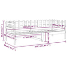 Multifunctioneel slaapbank van massief grenenhout voor slaapkamer en woonkamer - Bedden & bedframes