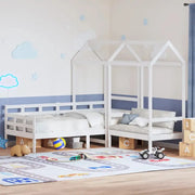 Multifunctioneel witte bank en bed van massief grenenhout - Bedden & bedframes