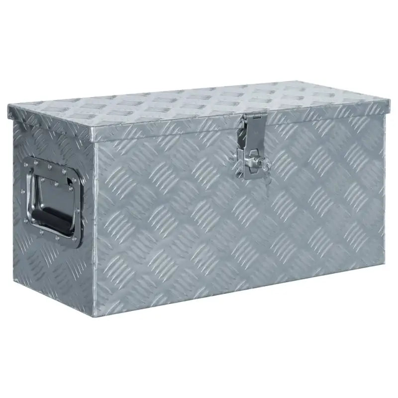 Multifunctionele Aluminium Opbergbox met praktische handgreep voor opslag - Zilver / 61.5 x 26.5 x 30 cm / 1
