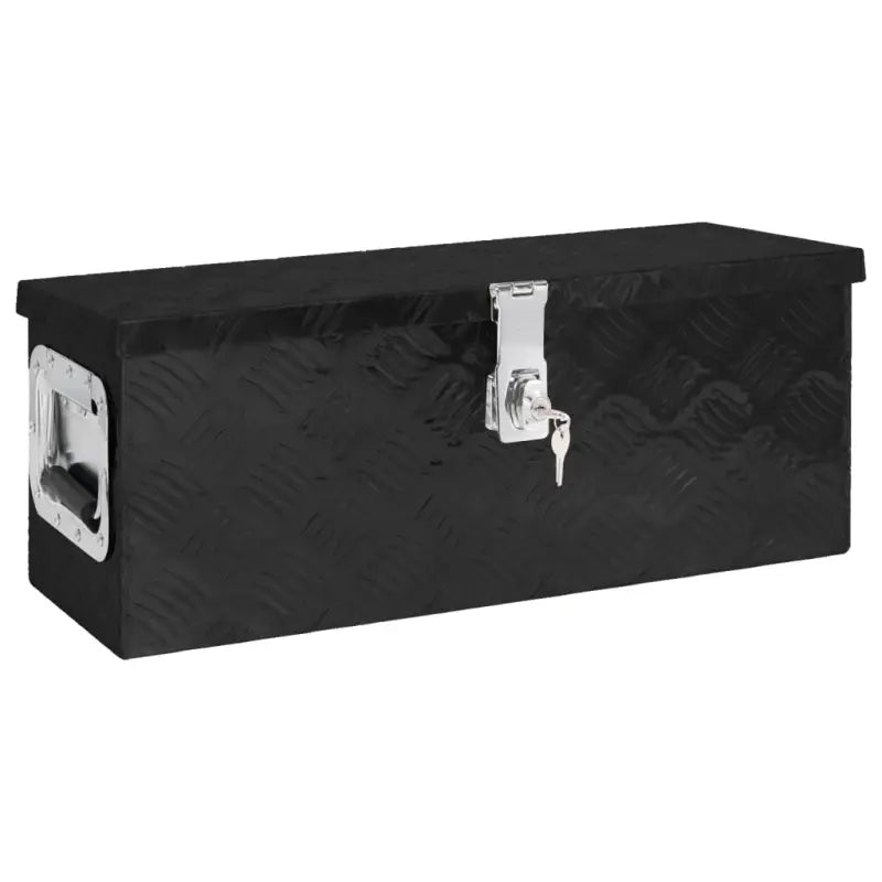 Multifunctionele Aluminium Opbergbox met praktische handgreep voor opslag - Zwart / 60 x 23.5 x 23 cm / 1