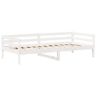 Multifunctionele houten slaapbank in massief grenenhout en wit materiaal - Bedden & bedframes