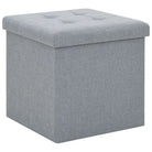 Multifunctionele inklapbare opbergkrukken en klapstoelen - Lichtgrijs / 1 - Klapstoelen & krukken