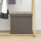 Multifunctionele inklapbare opbergkrukken en klapstoelen - Taupe / 1 - Klapstoelen & krukken