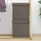 Multifunctionele inklapbare opbergkrukken en klapstoelen - Taupe / 2 - Klapstoelen & krukken