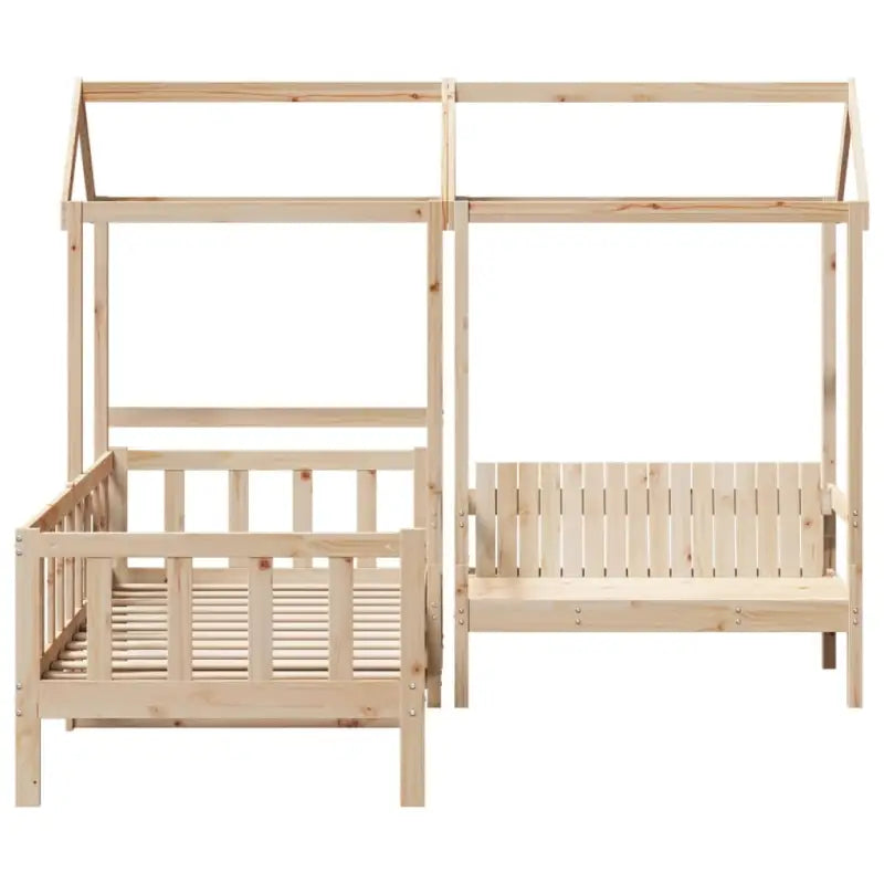 Multifunctionele massief grenenhouten slaapbank en bank voor slaapkamer of woonkamer - Bedden & bedframes