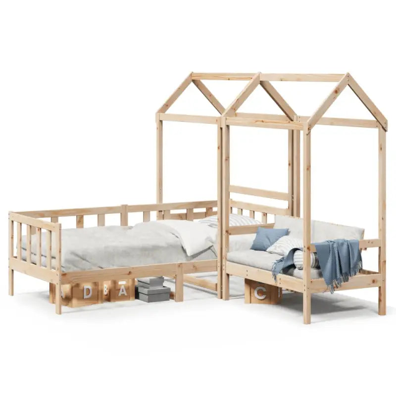 Multifunctionele massief grenenhouten slaapbank en bank voor slaapkamer of woonkamer - Bedden & bedframes
