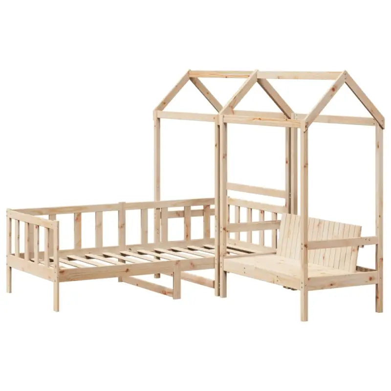Multifunctionele massief grenenhouten slaapbank en bank voor slaapkamer of woonkamer - Bedden & bedframes